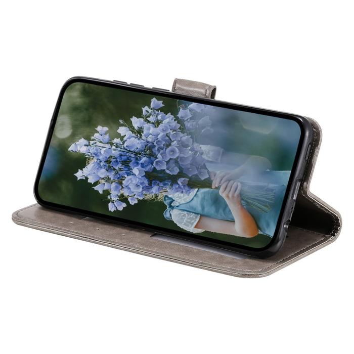 Bild 2,  Xiaomi 12T / 12T Pro Fodral Mandala Läder Grå - Teknikhallen.se