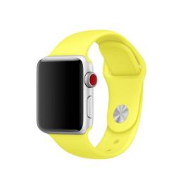  Silikon Armband Apple Watch 42/44/45/49 mm (S/M) Gul - Teknikhallen.se