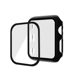  Härdat Glas Skydd Apple Watch 40 mm - Blank Svart - Teknikhallen.se