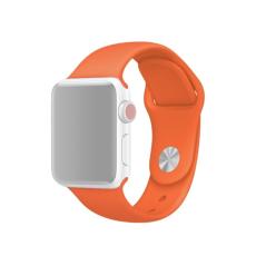  Silikon Armband Apple Watch 42/41/40/38 mm (M/L) - Orange - Teknikhallen.se