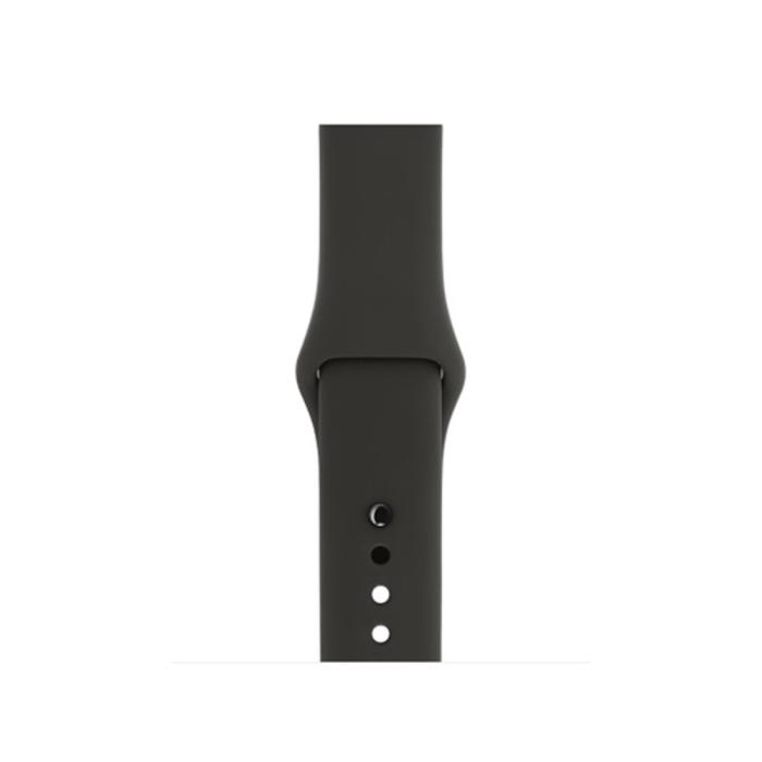 Bild 3,  Silikon Armband Apple Watch 42/44/45/46/49 mm (S/M) Mörk Grå - Teknikhallen.se