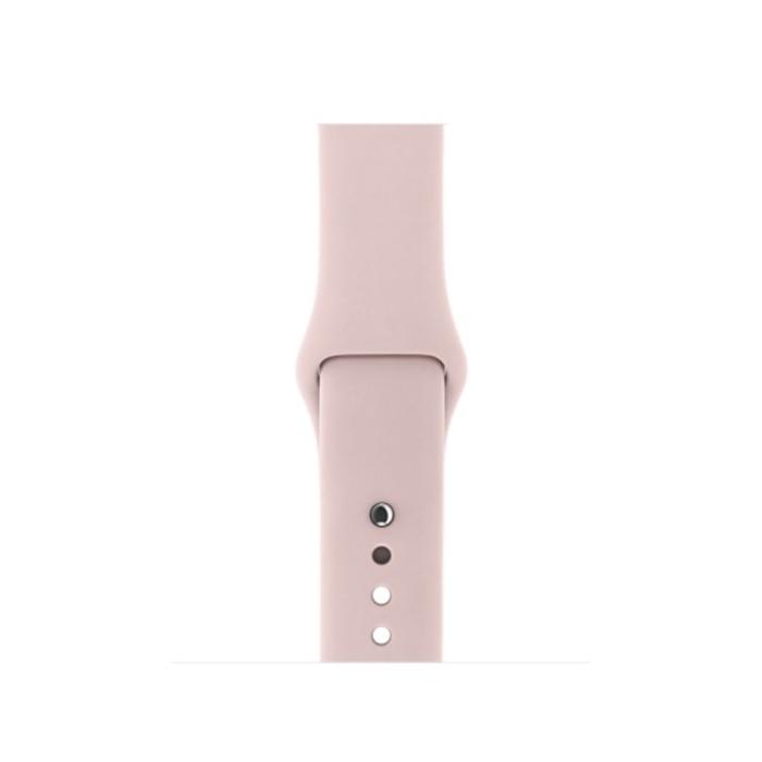 Bild 3,  Silikon Armband Apple Watch 42/44/45/46/49 mm (S/M) Ljus Rosa - Teknikhallen.se
