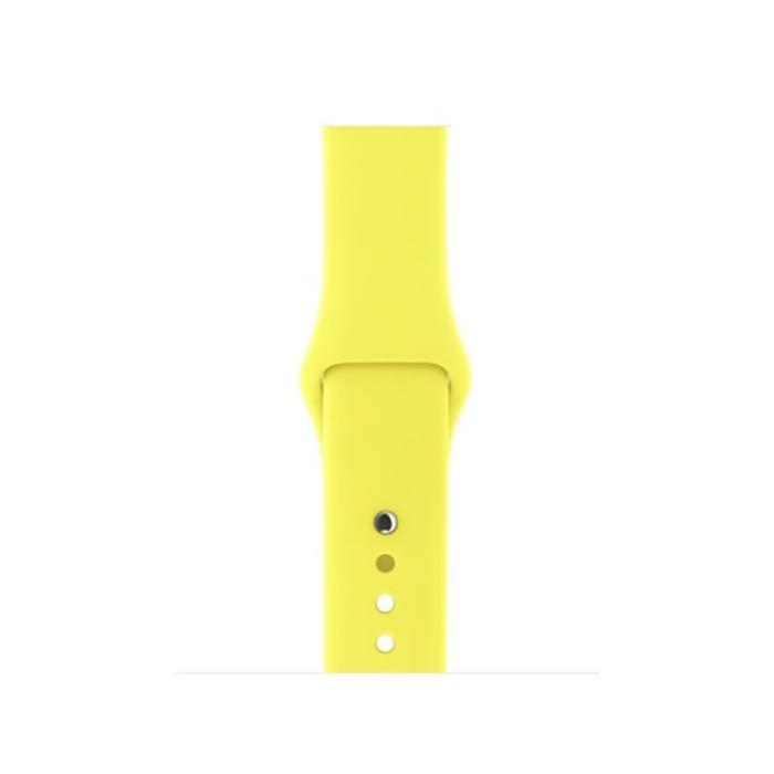 Bild 3,  Silikon Armband Apple Watch 42/44/45/46/49 mm (S/M) Gul - Teknikhallen.se