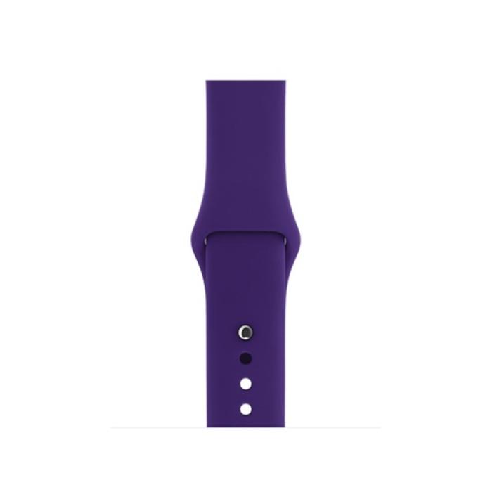 Bild 3,  Silikon Armband Apple Watch 42/44/45/46/49 mm (S/M) Lila - Teknikhallen.se