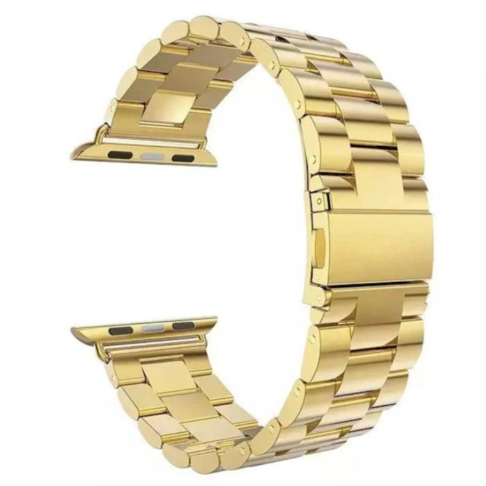 Bild 2,  Lyxigt Metallarmband Apple Watch 38/40/41/42 mm - Guld - Teknikhallen.se