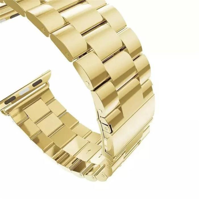 Bild 5,  Lyxigt Metallarmband Apple Watch 38/40/41/42 mm - Guld - Teknikhallen.se