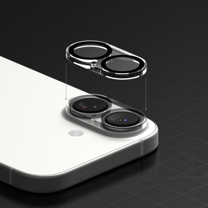 Bild 6, Ringke Ringke iPhone 17 2-PACK Linsskydd Svart - Teknikhallen.se