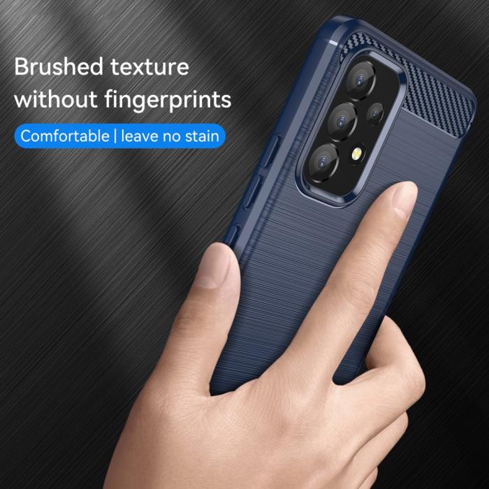 Bild 3,  Samsung Galaxy A53 5G Skal Kolfiber Textur Blå - Teknikhallen.se