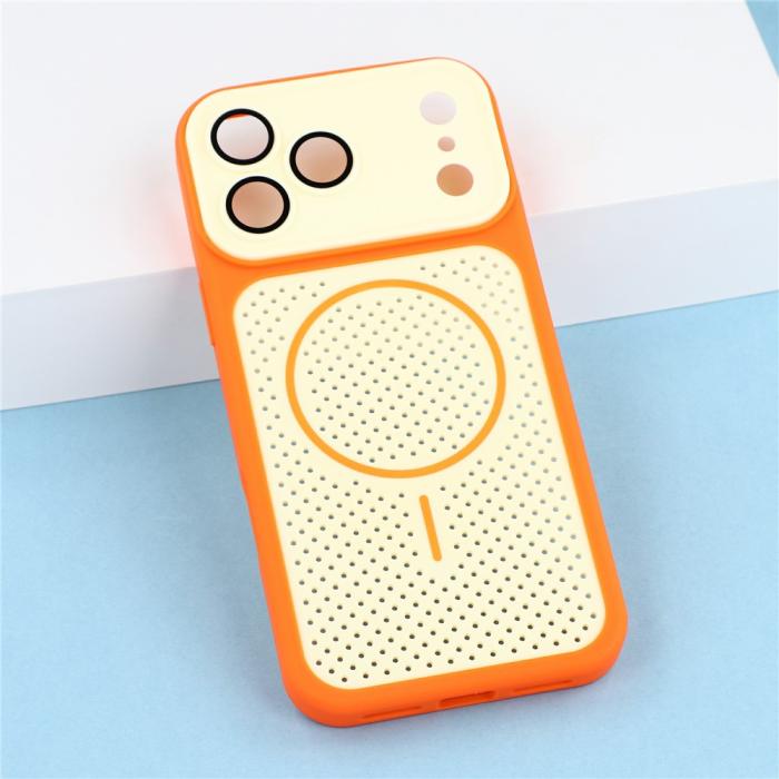 Bild 5,  iPhone 18 Pro Max/17 Pro Max Skal MagSafe Ventilerat Orange - Teknikhallen.se