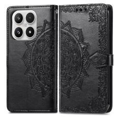  Xiaomi 17 Fodral L&auml;der Mandala Svart - Teknikhallen.se