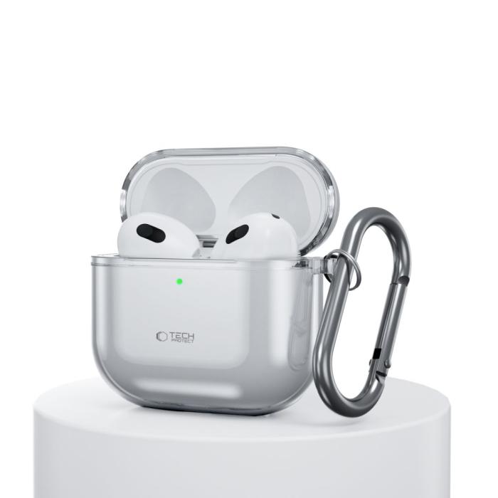 Bild 3, Tech-Protect Tech-Protect AirPods 4 Skal FlexAir Ash Grey - Teknikhallen.se