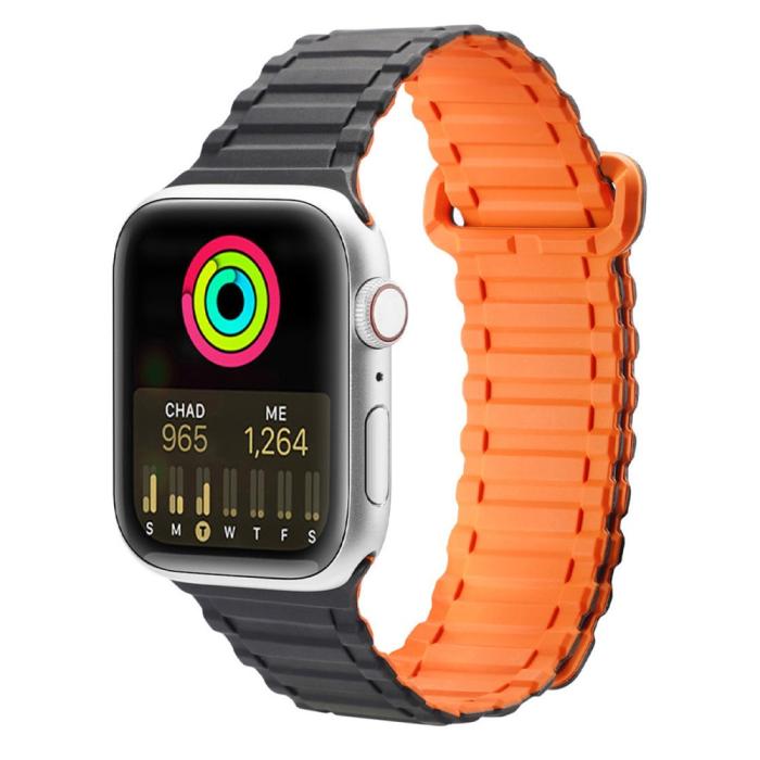 Bild 2, DUX DUCIS DUX DUCIS Apple Watch 38/40/41/42 mm mm Armband Magnetisk Silikon - Teknikhallen.se