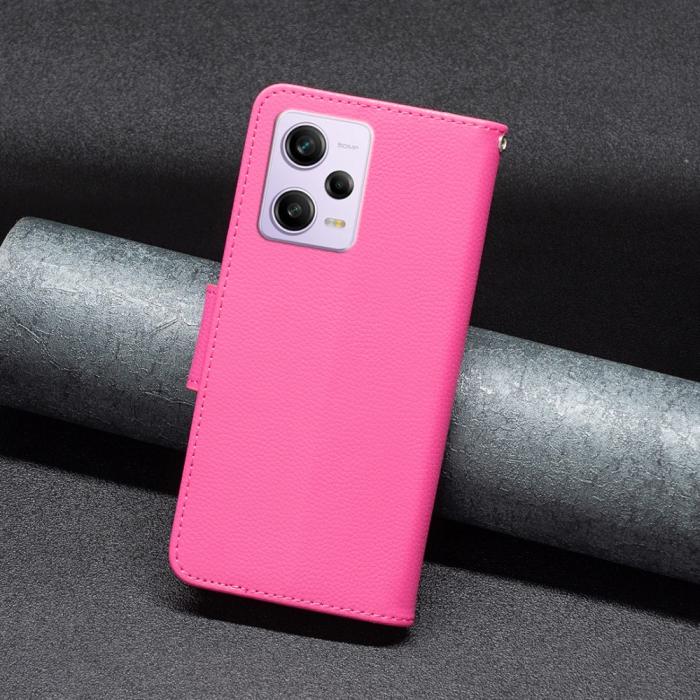 Bild 4,  Xiaomi Redmi Note 12 Pro 5G Fodral Shark Solid Läder Rosa - Teknikhallen.se