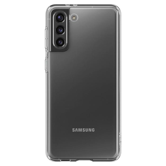 Bild 4, Spigen Samsung Galaxy S21 - Spigen Liquid Crystal Skal - Transparent - Teknikhallen.se