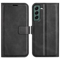  Samsung Galaxy S23 Plus Fodral Solid L&auml;der Svart - Teknikhallen.se