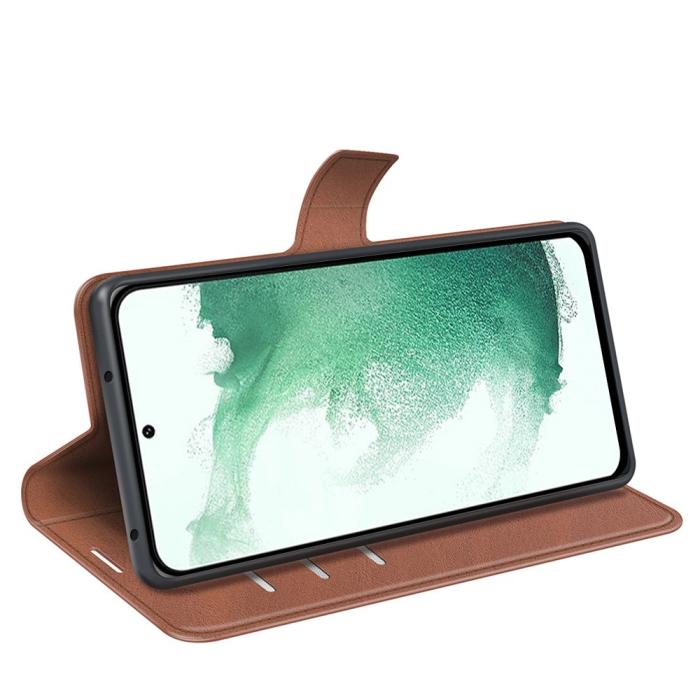 Bild 3,  Samsung Galaxy S23 Plus Fodral Solid Läder Brun - Teknikhallen.se