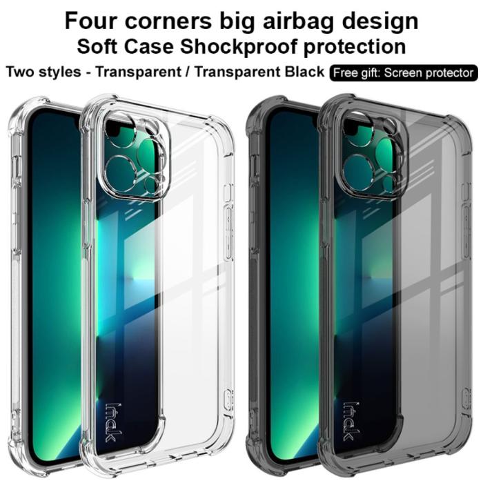 Bild 3, IMAK IMAK iPhone 13 Pro Max Skal Shockproof TPU + Skärmskydd - Teknikhallen.se