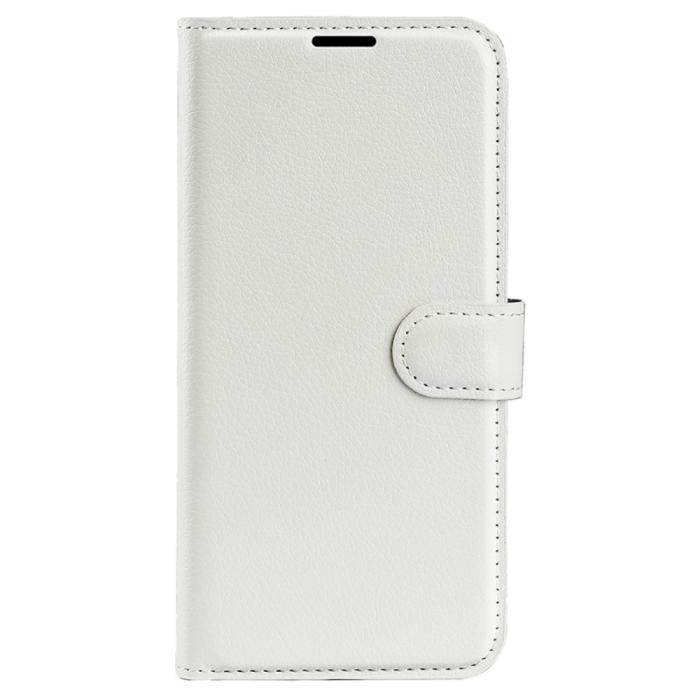 Bild 5,  Samsung Galaxy S24 Ultra Fodral Läder Litchi Vit - Teknikhallen.se