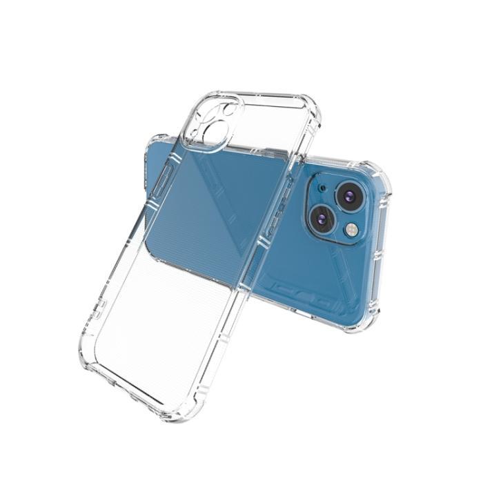 Bild 3,  iPhone 14 Skal Anti Fall TPU Transparent - Teknikhallen.se