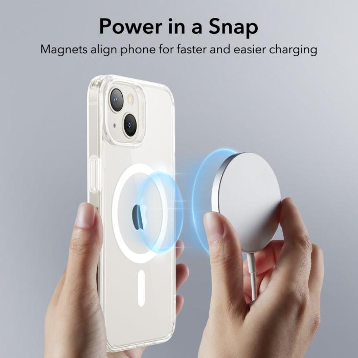 Bild 2, ESR ESR iPhone 13 / 14 Skal CH MagSafe HaloLock Transparent - Teknikhallen.se