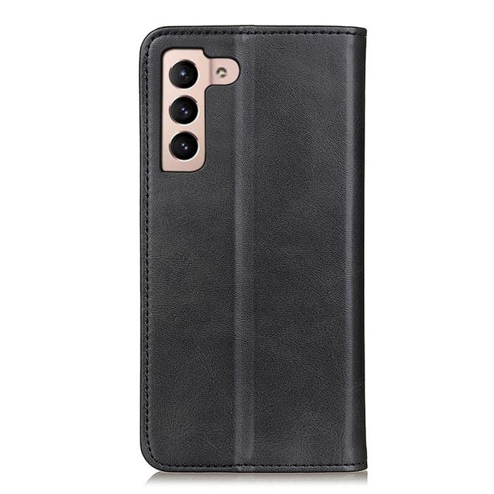 Bild 3,  Samsung Galaxy S22 Plus Fodral Flip Split Läder Svart - Teknikhallen.se