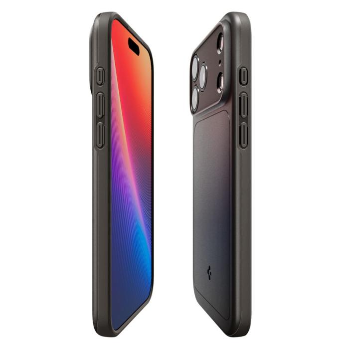 Bild 6, Spigen Spigen iPhone 17 Pro Max Skal MagSafe Thin Fit Gunmetal - Teknikhallen.se