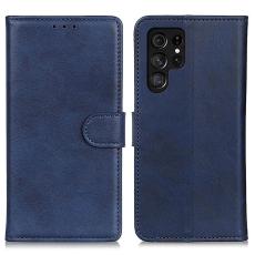  Samsung Galaxy S23 Ultra Fodral Solid L&auml;der Bl&aring; - Teknikhallen.se
