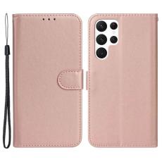  Samsung Galaxy S23 Ultra Fodral Solid L&auml;der Ros&eacute;guld - Teknikhallen.se