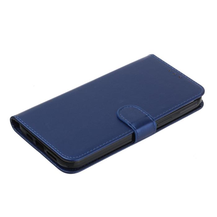Bild 4,  Samsung Galaxy S23 Ultra Fodral Solid Läder Blå - Teknikhallen.se