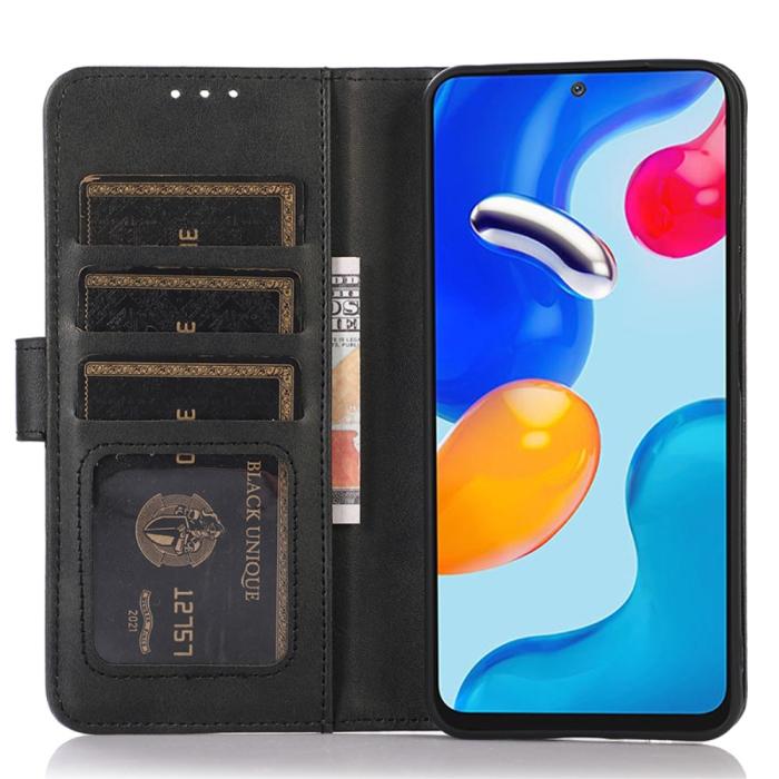 Bild 2,  Samsung Galaxy A25 5G Fodral Läder Svart - Teknikhallen.se