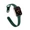  Silikon Armband Apple Watch 41/40/38 mm - Mörk Grön - Teknikhallen.se