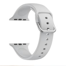  Silikon Armband Apple Watch 42/41/40/38 mm - Gr&aring; - Teknikhallen.se