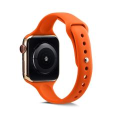  Silikon Armband Apple Watch 42/41/40/38 mm - Orange - Teknikhallen.se