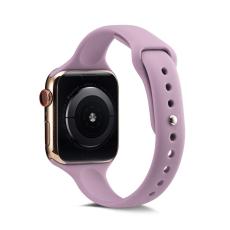  Silikon Armband Apple Watch 42/41/40/38 mm - Lila - Teknikhallen.se