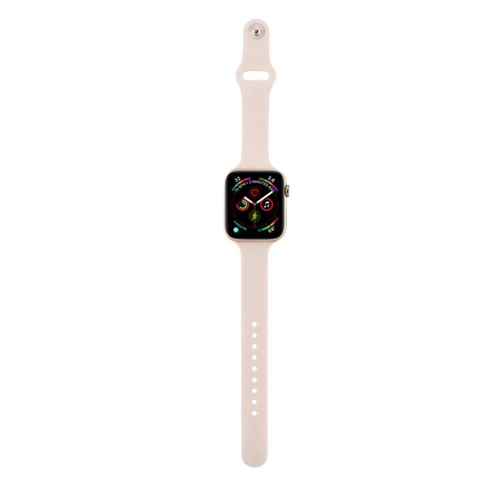 Bild 4,  Silikon Armband Apple Watch 42/41/40/38 mm - Ljus Rosa - Teknikhallen.se