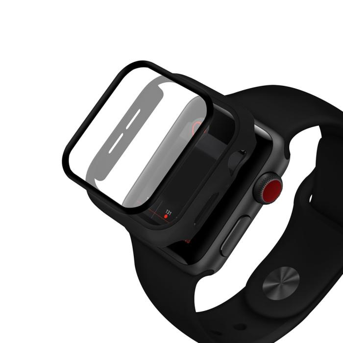 Bild 2,  Härdat Glas Skydd Apple Watch 38 mm - Svart - Teknikhallen.se