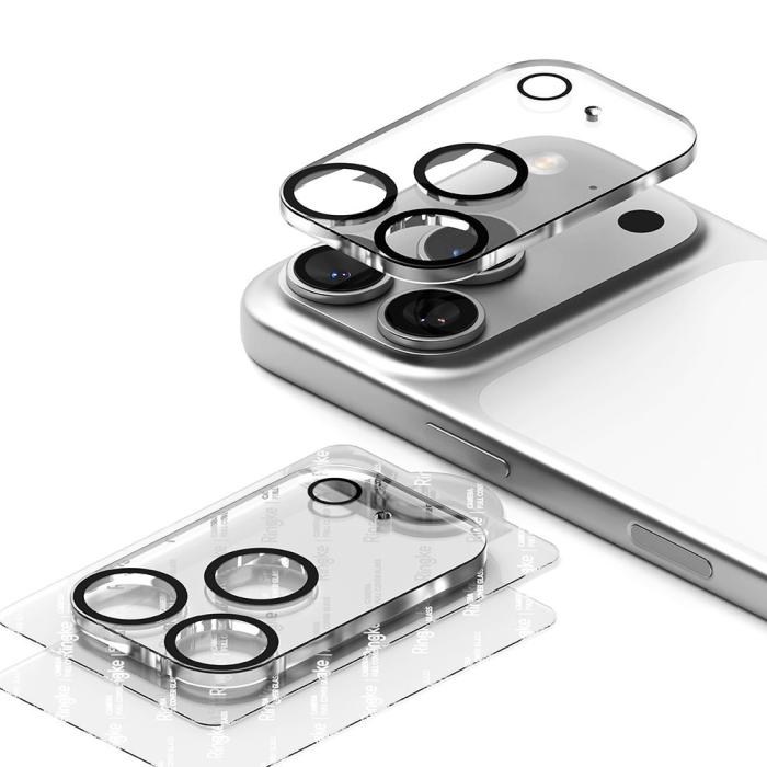 Bild 3, Ringke Ringke iPhone 17 Pro 2-PACK Linsskydd Svart - Teknikhallen.se