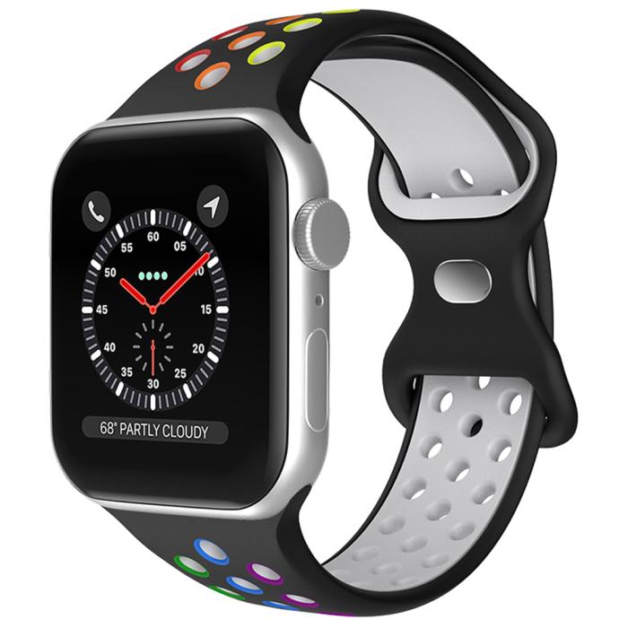 Bild 2, ColorPop Sportarmband Dual-Color Apple Watch 42/44/45/46/49 mm (M/L) - Teknikhallen.se