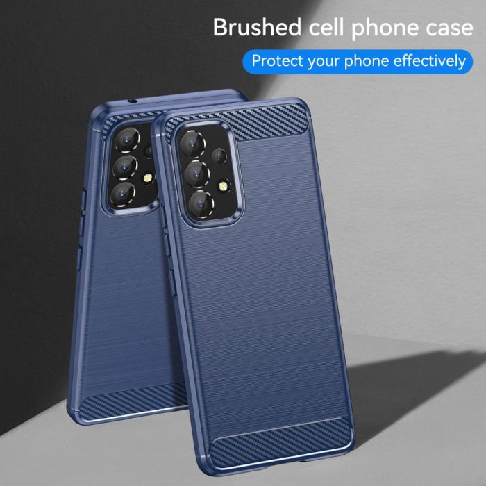 Bild 6,  Samsung Galaxy A53 5G Skal Kolfiber Textur Blå - Teknikhallen.se