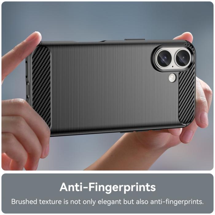 Bild 4,  iPhone 16 Skal Kolfiber Textur Svart - Teknikhallen.se