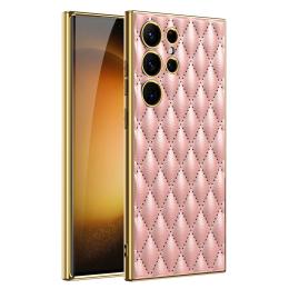 GKK GKK Galaxy S24 Ultra Skal Diamond Hybrid Läder Ljus Rosa - Teknikhallen.se