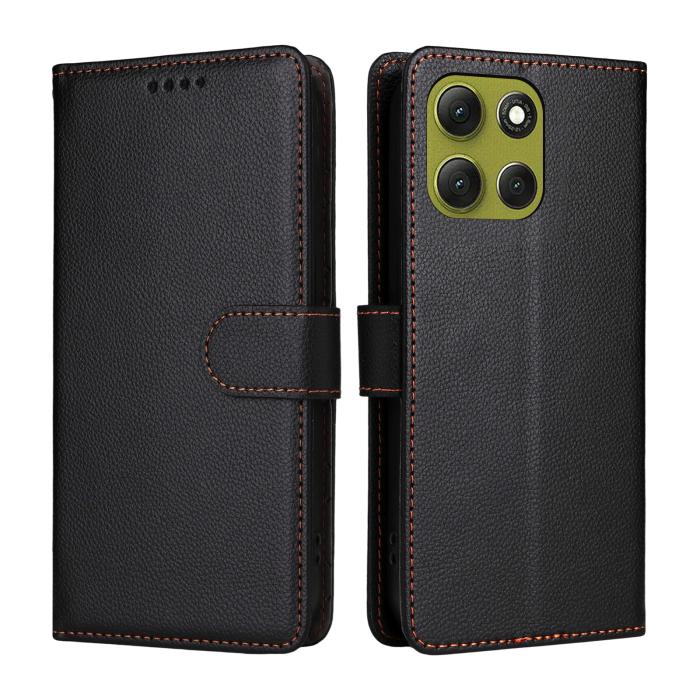 Bild 2,  Motorola Moto G86 Power / G86 5G Fodral Läder Svart - Teknikhallen.se