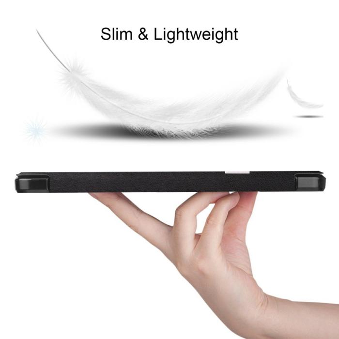 Bild 4,  Samsung Galaxy Tab S7 Plus / Tab S8 Plus Fodral Tri-Fold Pennhållare - Teknikhallen.se