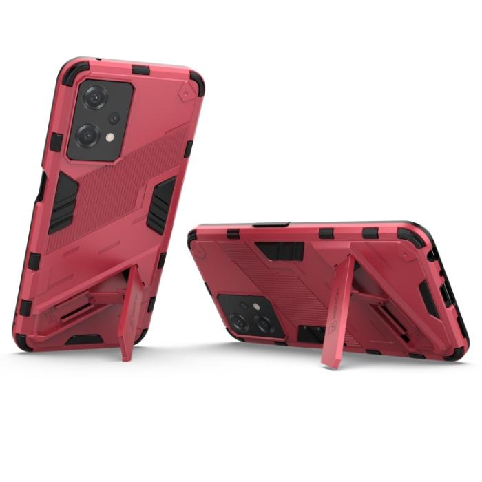 Bild 3,  OnePlus Nord CE 2 Lite 5G Skal Hybrid Armor Kickstand Rosa - Teknikhallen.se