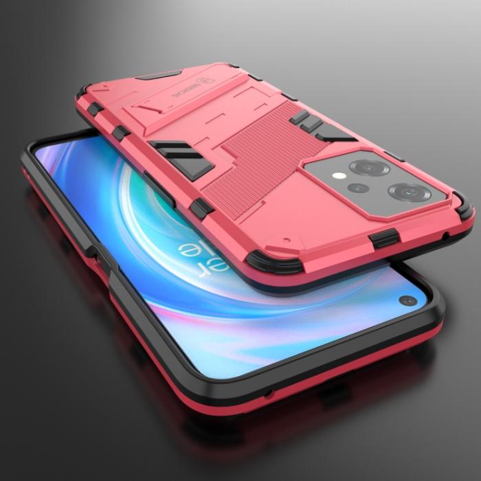 Bild 4,  OnePlus Nord CE 2 Lite 5G Skal Hybrid Armor Kickstand Rosa - Teknikhallen.se