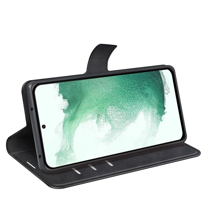 Bild 3,  Samsung Galaxy S23 Plus Fodral Solid Läder Svart - Teknikhallen.se