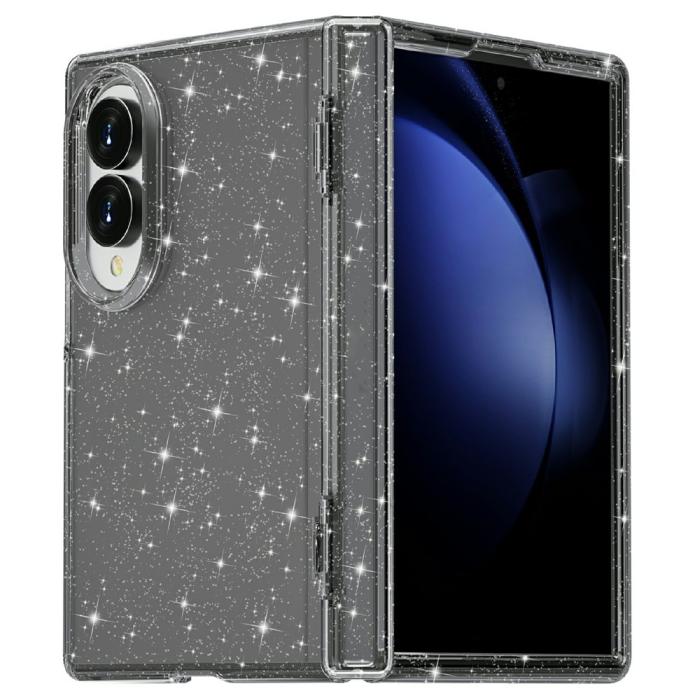 Bild 2,  Samsung Galaxy Z Fold 8 Skal Glitter TPU Svart - Teknikhallen.se