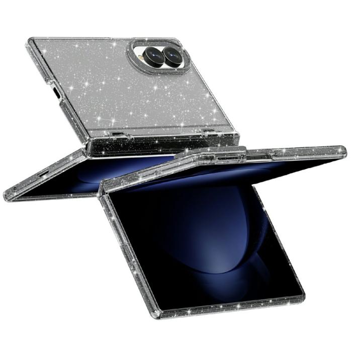Bild 3,  Samsung Galaxy Z Fold 8 Skal Glitter TPU Svart - Teknikhallen.se