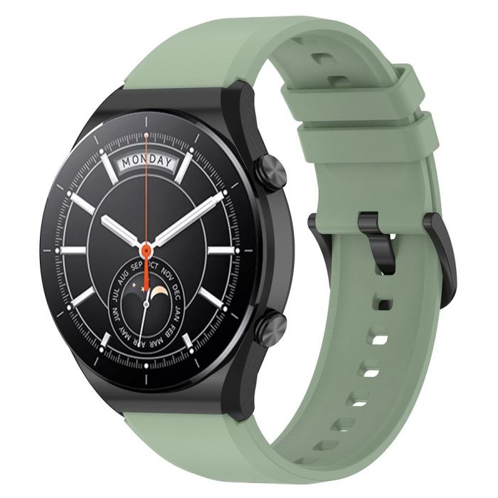 Bild 2,  Silikon Armband Smartwatch (22 mm) Ljus Grön - Teknikhallen.se