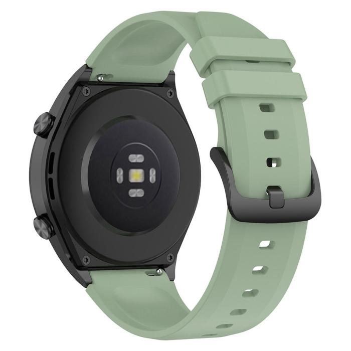 Bild 3,  Silikon Armband Smartwatch (22 mm) Ljus Grön - Teknikhallen.se